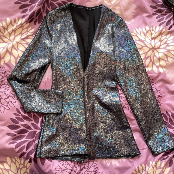 Blackmilk shattered glass charcoal jacket - Picture 2 of 5